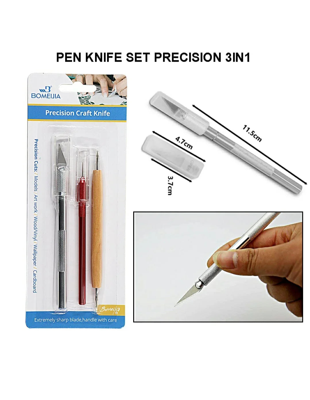 Pen Knife Set Precision 3In1 Raw117A Isx198-3