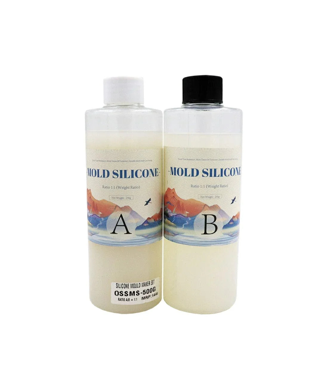 Mold Silicone Maker Glue A:B=1:1 500G Ossms-500G