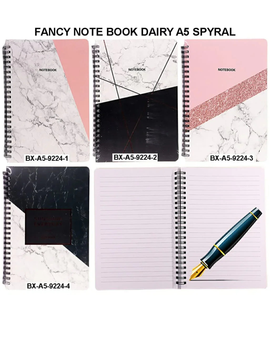 Note Book Dairy A5 Spyral Bxa5-9224
