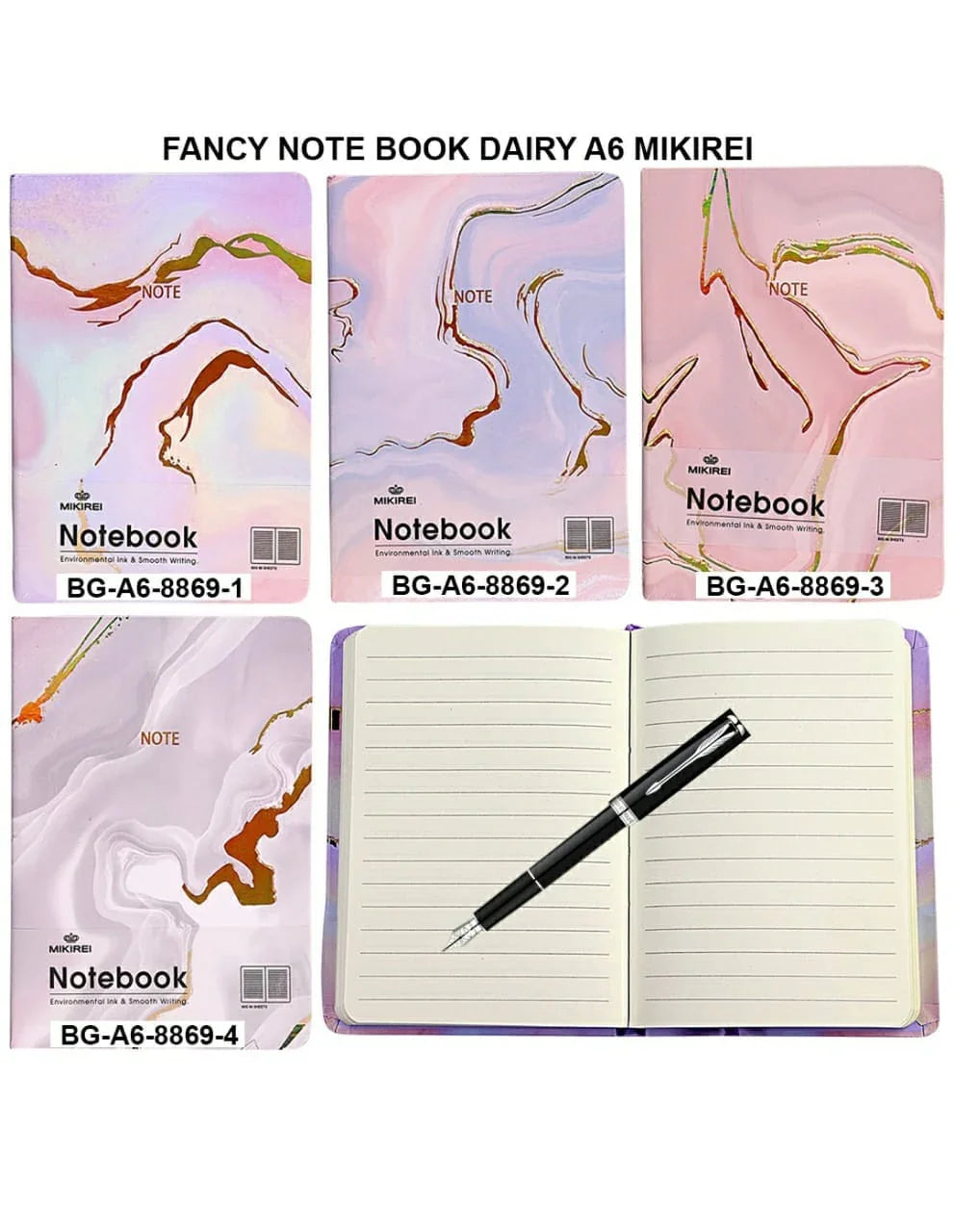 Note Book Dairy A6 Mikirei A6-8869