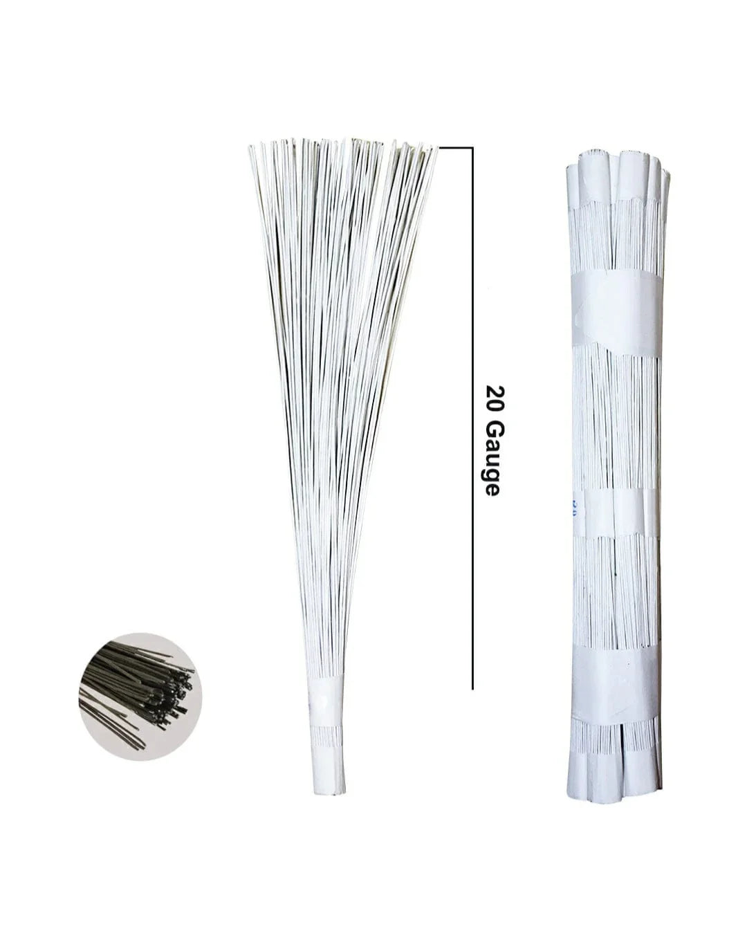 Wire 12Inch 20Gauge 100 White Wr20We