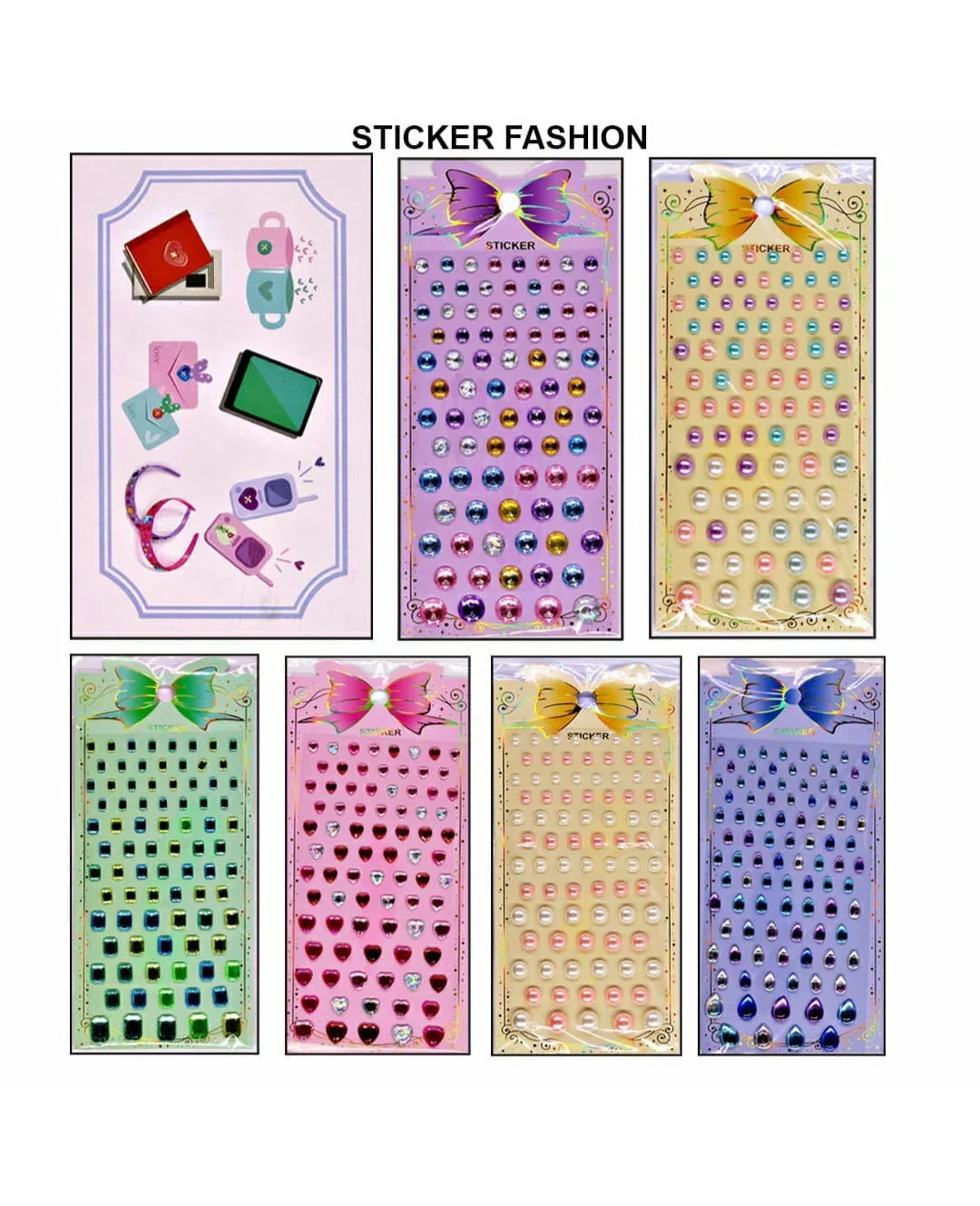 Sticker Glitter Stk-Zwb