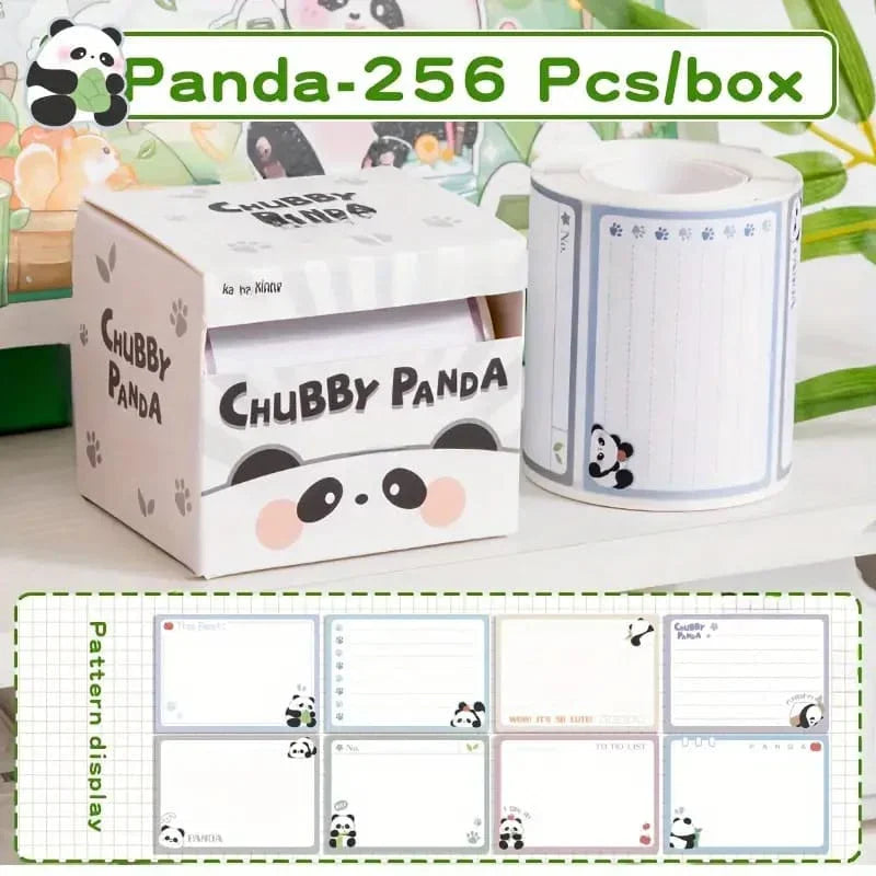 Cute sticky notes of Chubby panda design 256 sticky  notes- (1pcs) Pack of 1