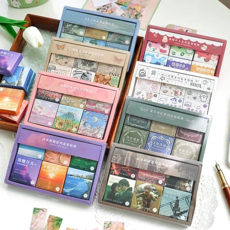 (300 pcs) Premium washi collage stickers for Journals| Journaling and scrapbooking sticker