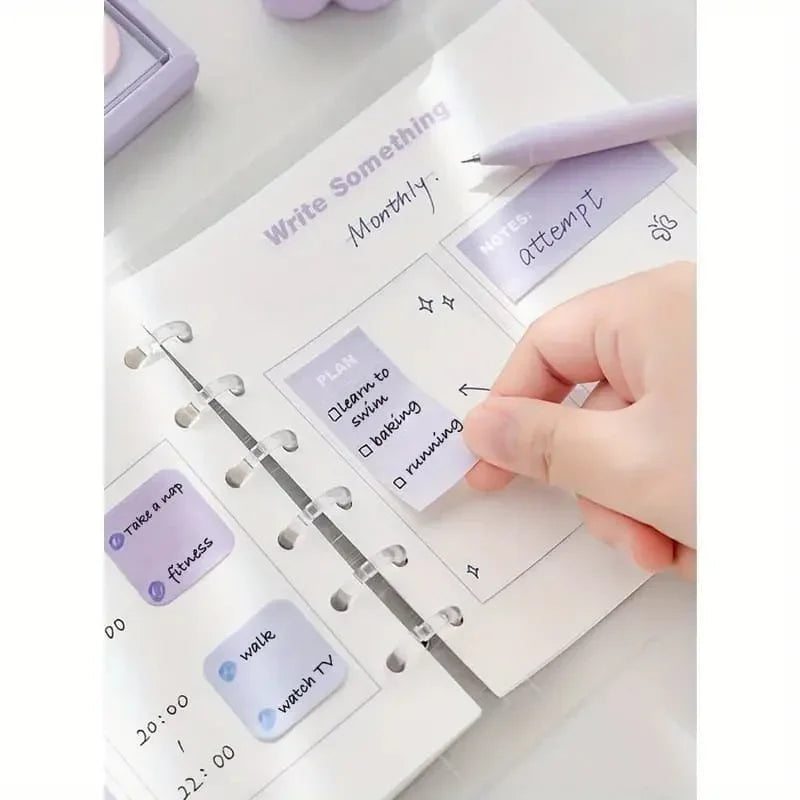 Pastel dreamy sticky notes box  I To do list planner notes I 210 Sticky Notes Sheets