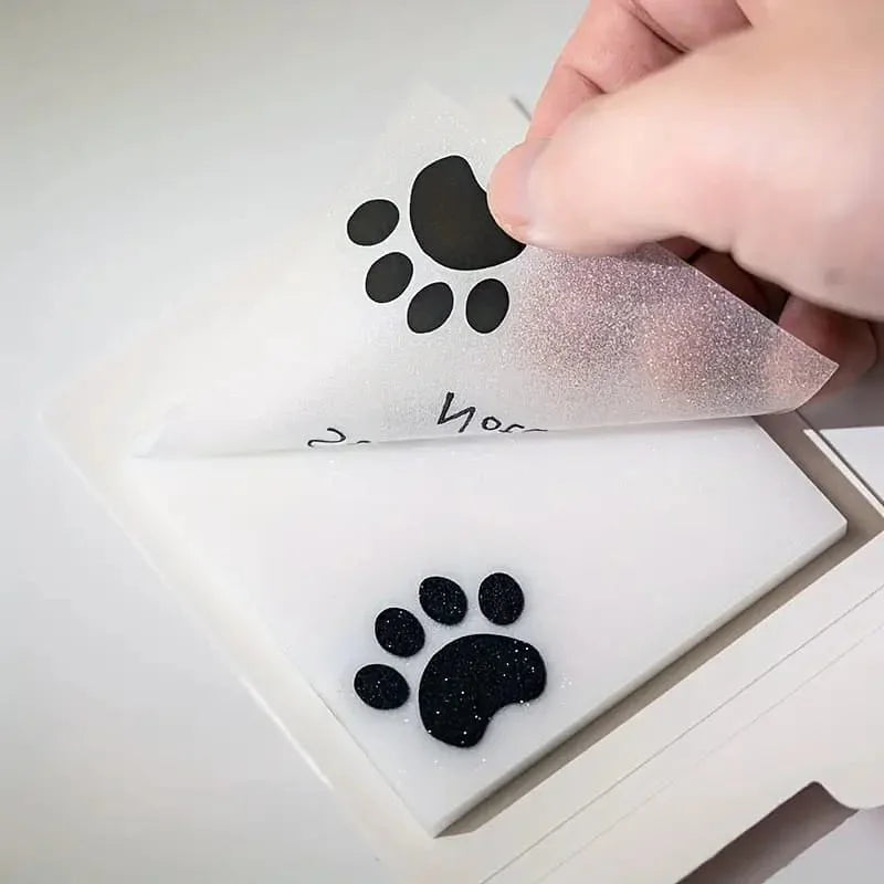 (  ) Kawaii glitter transparent paw sticky notes l 50 sheets
