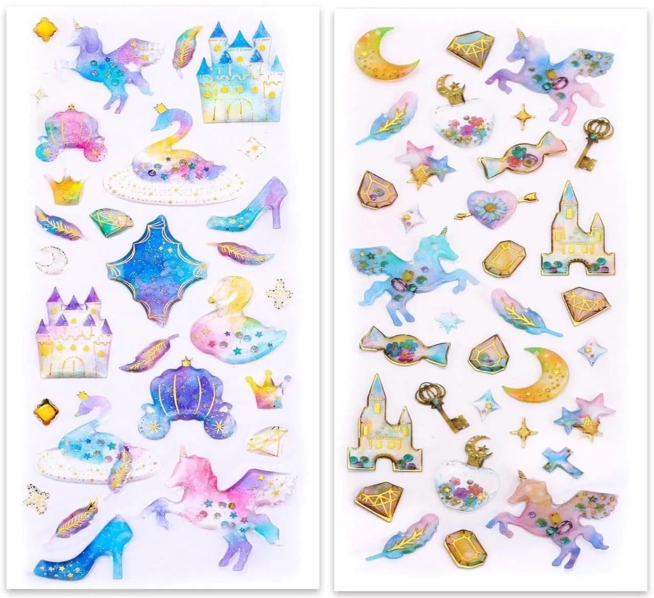 Pastel 3d sticker - pack of 1 sheet assorted design