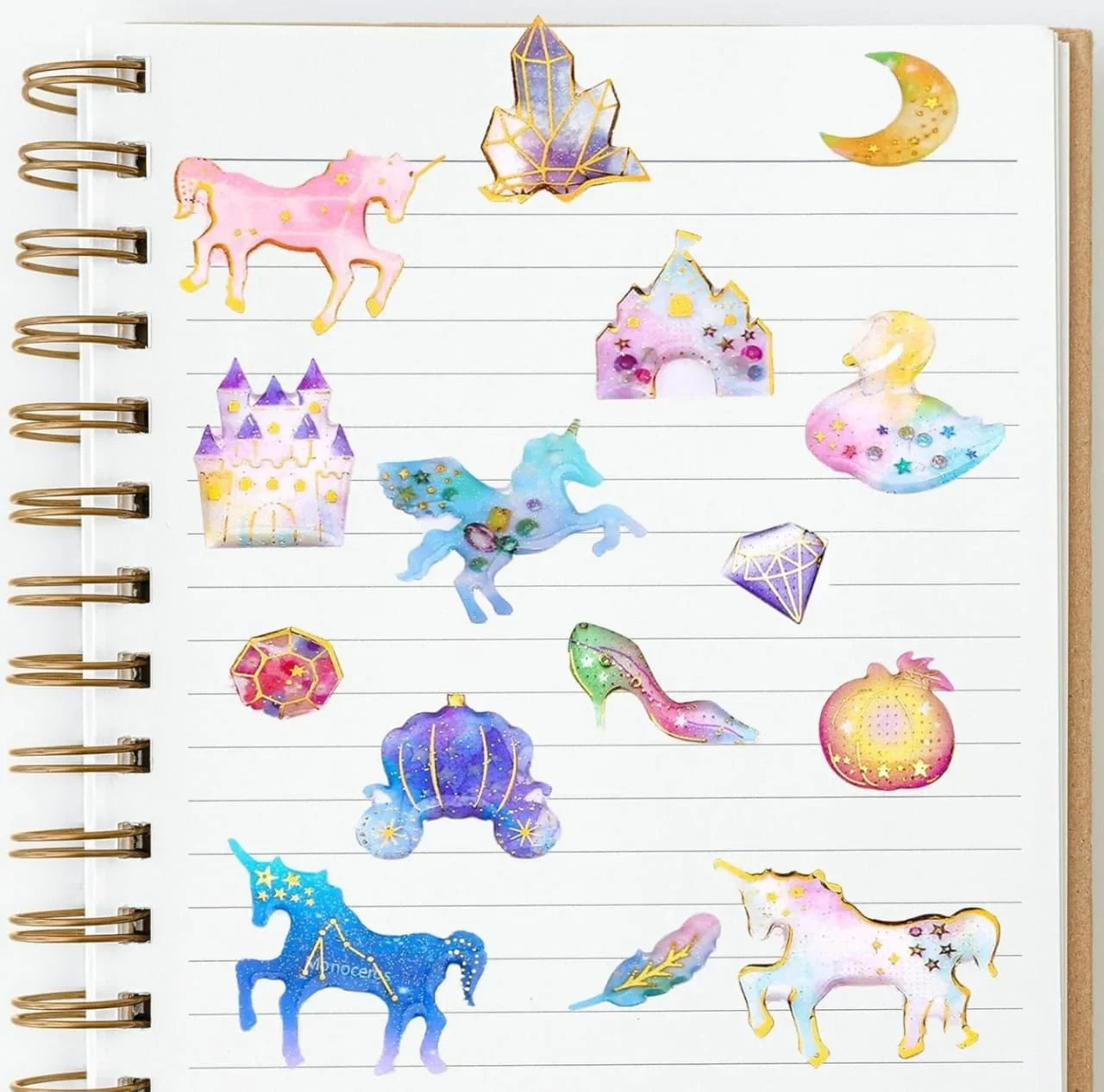 Pastel 3d sticker - pack of 1 sheet assorted design