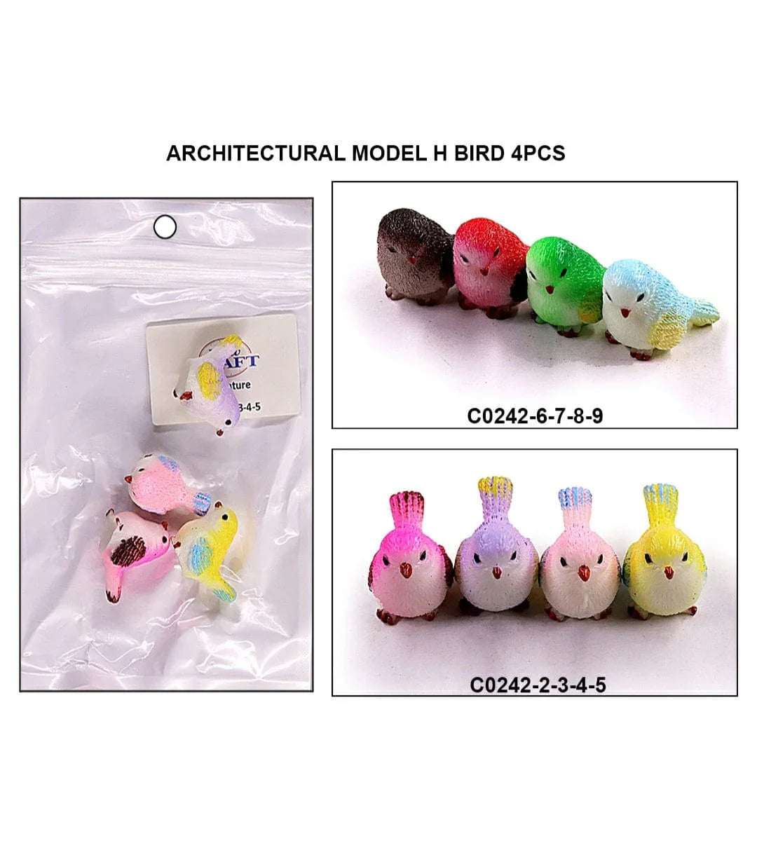 Architectural Model H Bird 4Pcs 18387 C0242