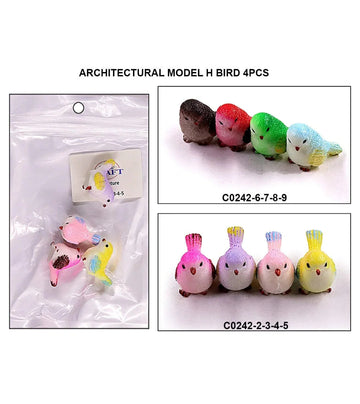 Architectural Model H Bird 4Pcs 18387 C0242