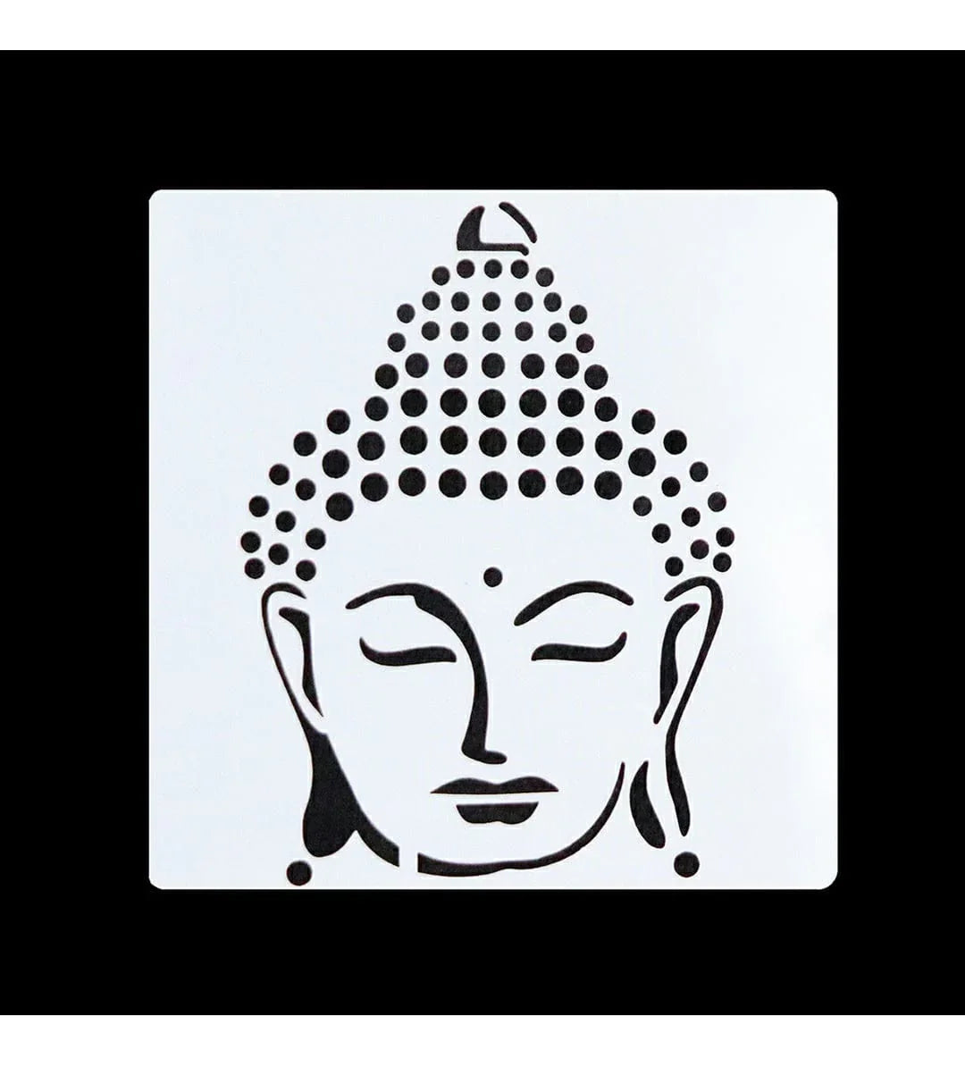 Buddha Stencil 13Cm X 13Cm