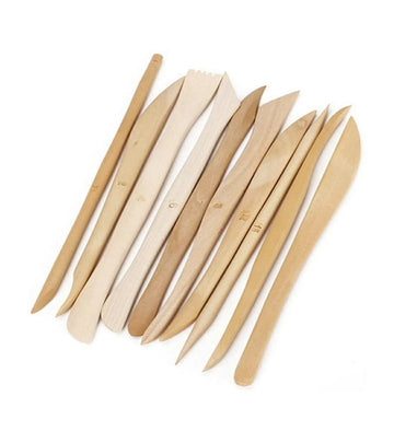 Ceramic Tools Wooden 10Pcs Raw1587 E0027