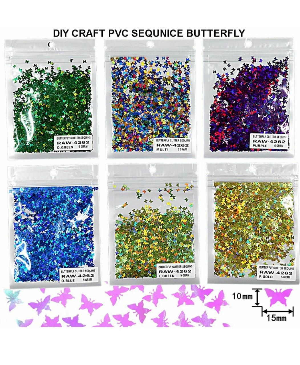 Diy Craft Pvc Sequnice Butterfly Raw4262