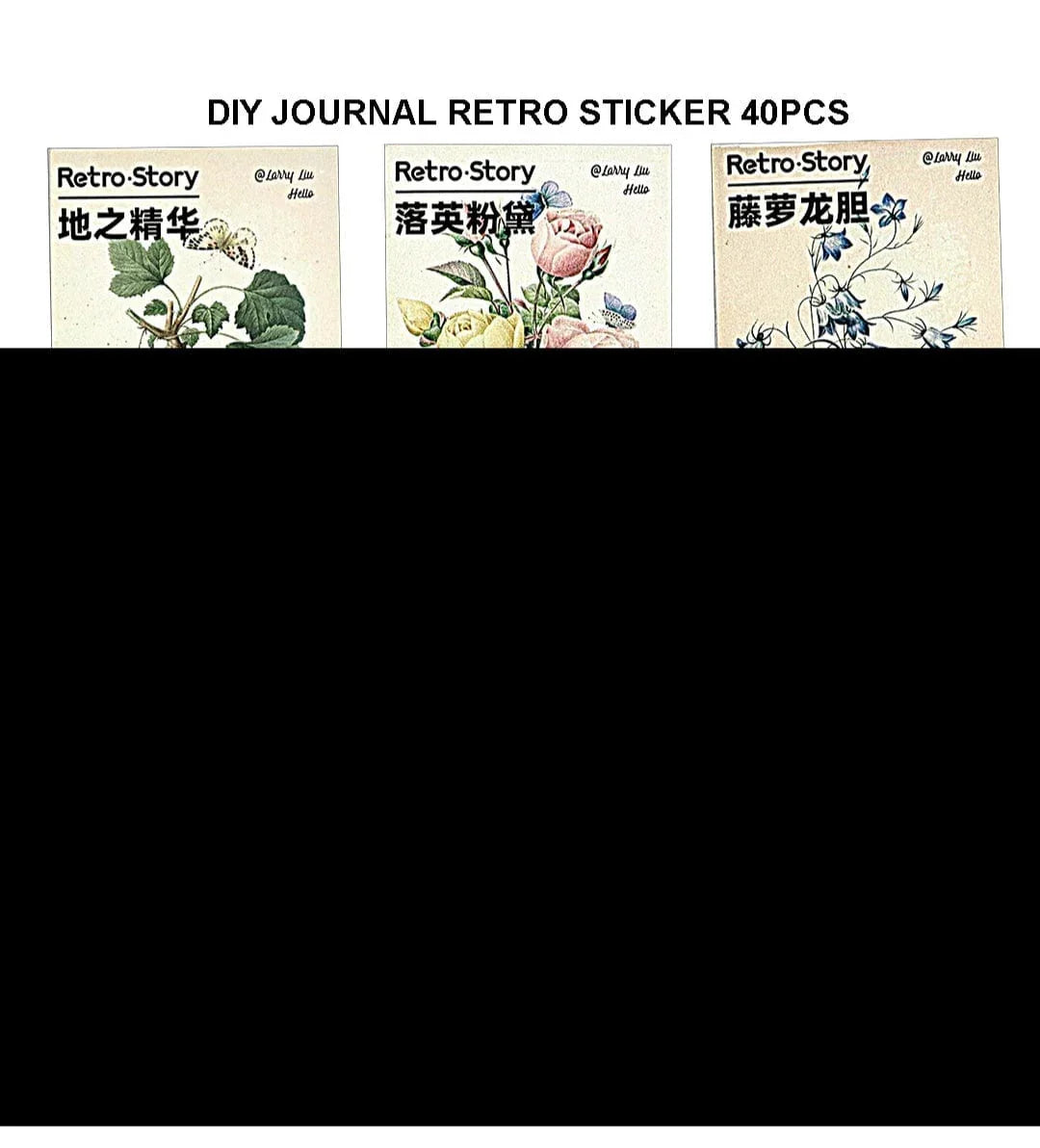 Diy Journal Retro Sticker 40Pcs 175 Tz2308Aah