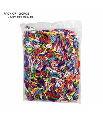 Wooden Clip Small 2.5Cm Colour 1000Pcs Raw276