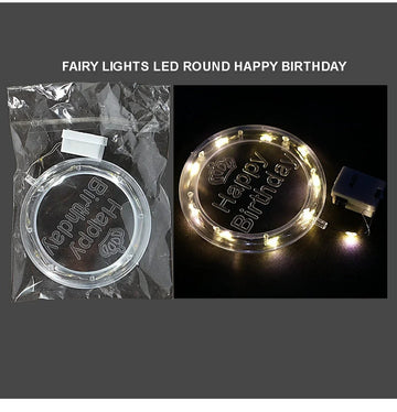 Fairy Lights Led Round Happy Birthday Raw4278