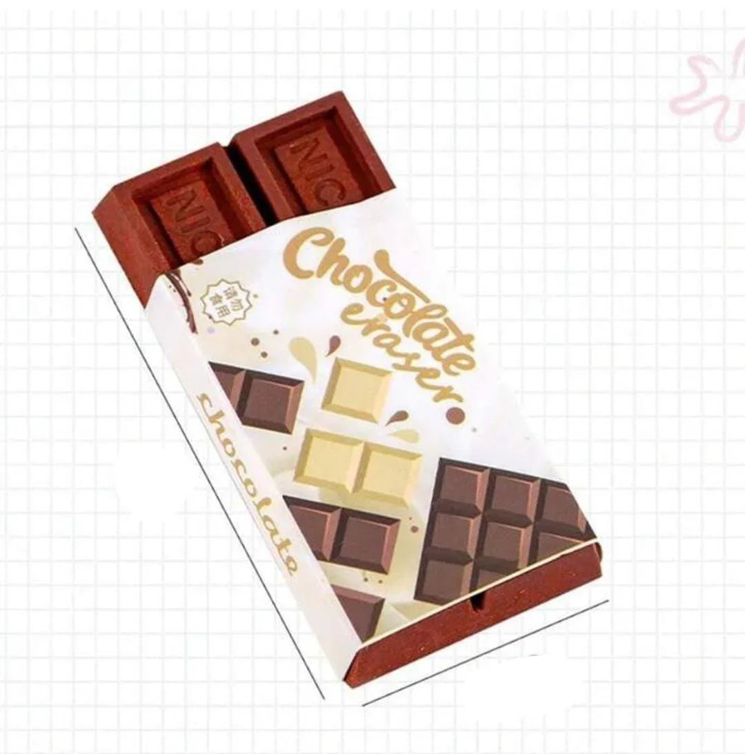 ( ) Cute mini chocolate eraser- Contain 1 eraser