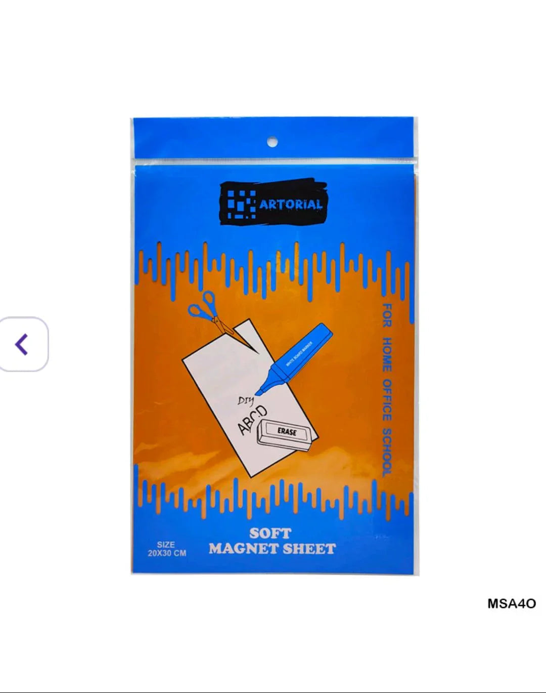 Magnet Sheet A4 Orange (Msa4O)