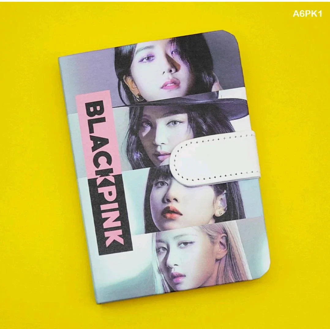 A6Pk1 Dairy Printed Magnetic Black Pink (14X10Cm)