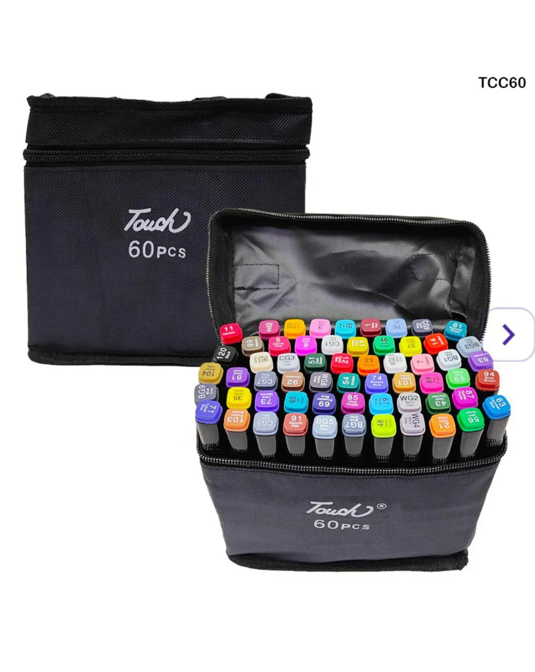 Touch Marker  60 Tcc60 Black Pouch