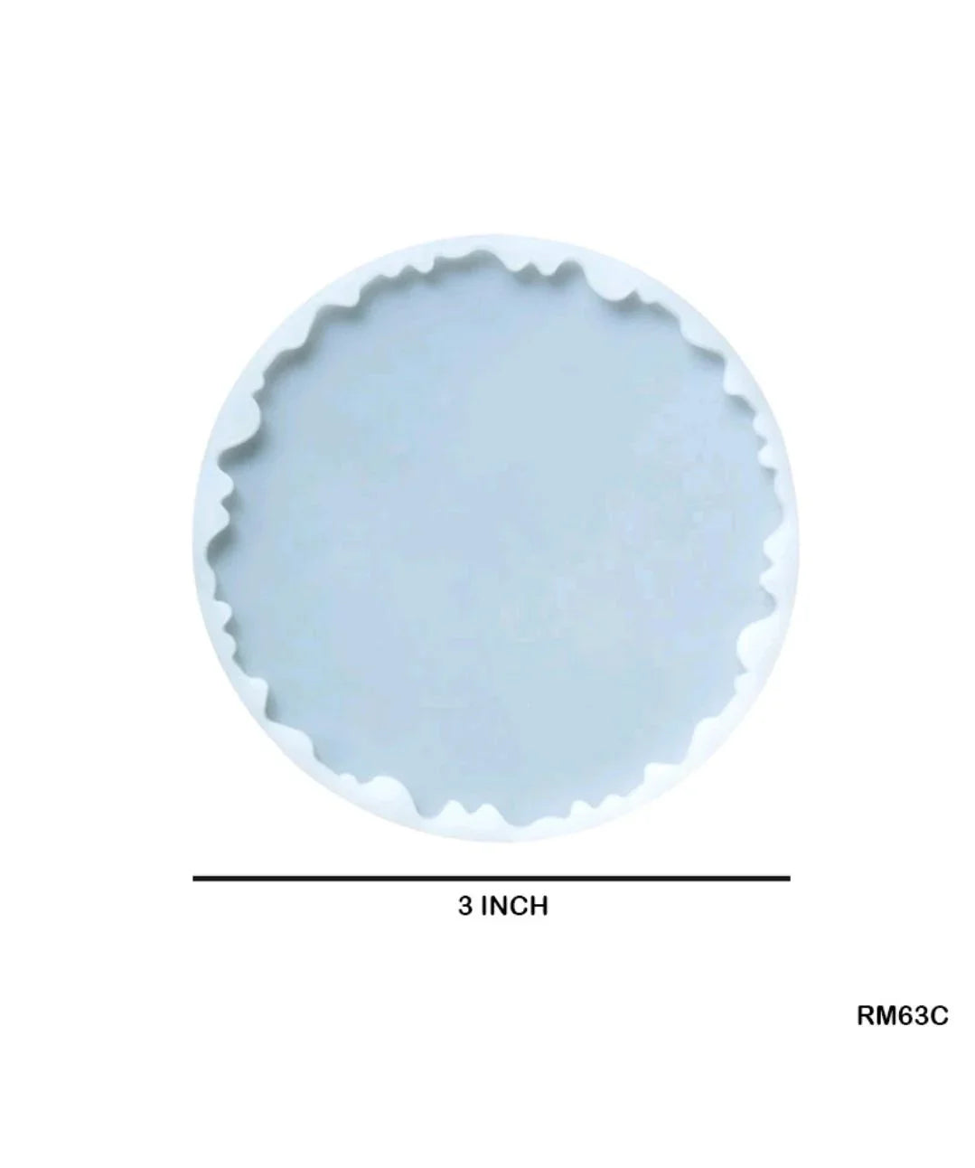 Rm63C Silicone Mold Round Zigzag 3 Inch