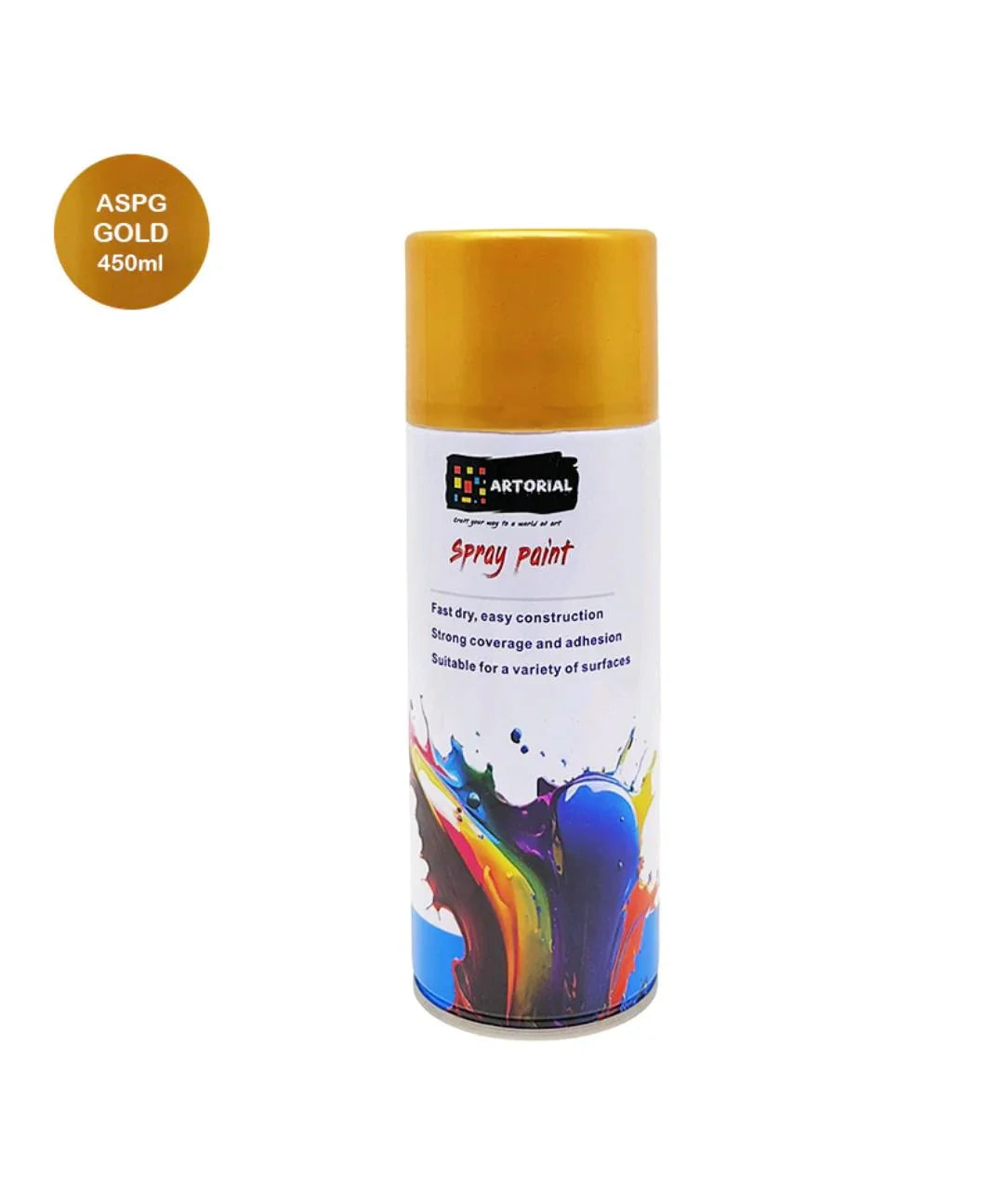 Aspg Artorial Spray Paint Golden 450Ml