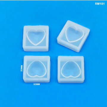Rm181 Silicone Mold 4 Pc Heart