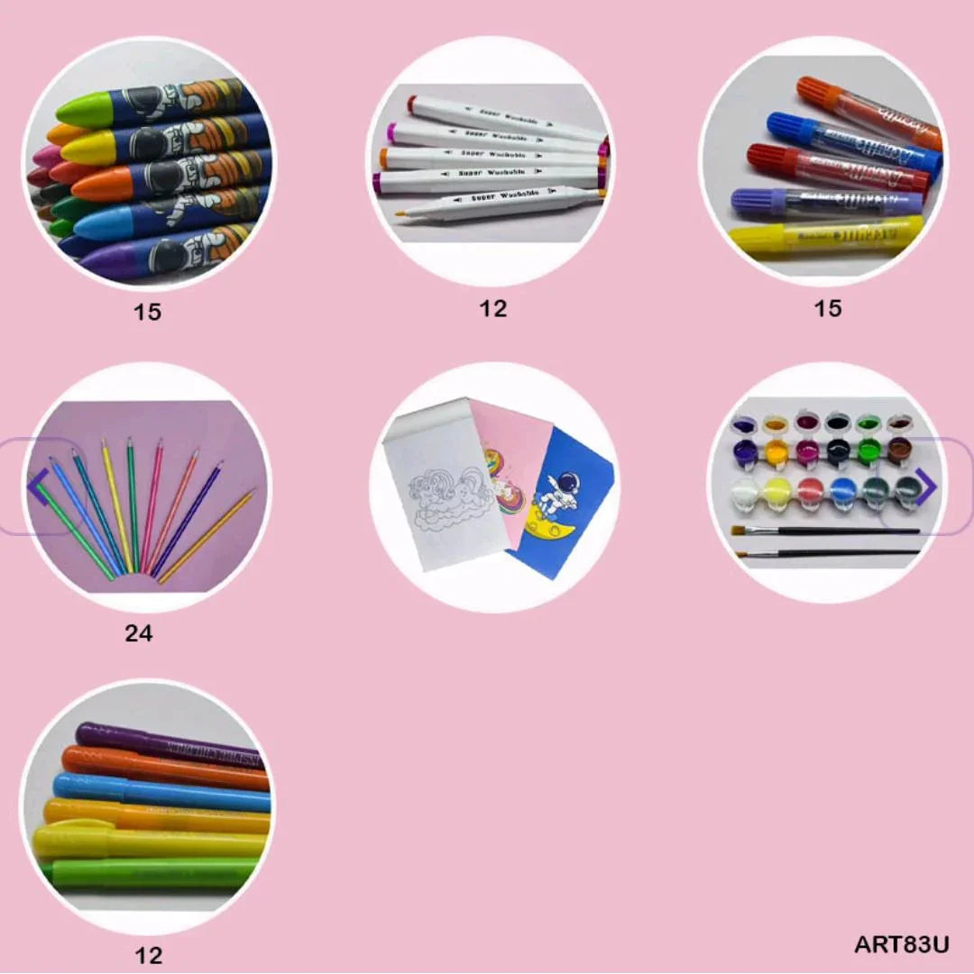Art Color 83Pc Hexagon Unicorn Art83U