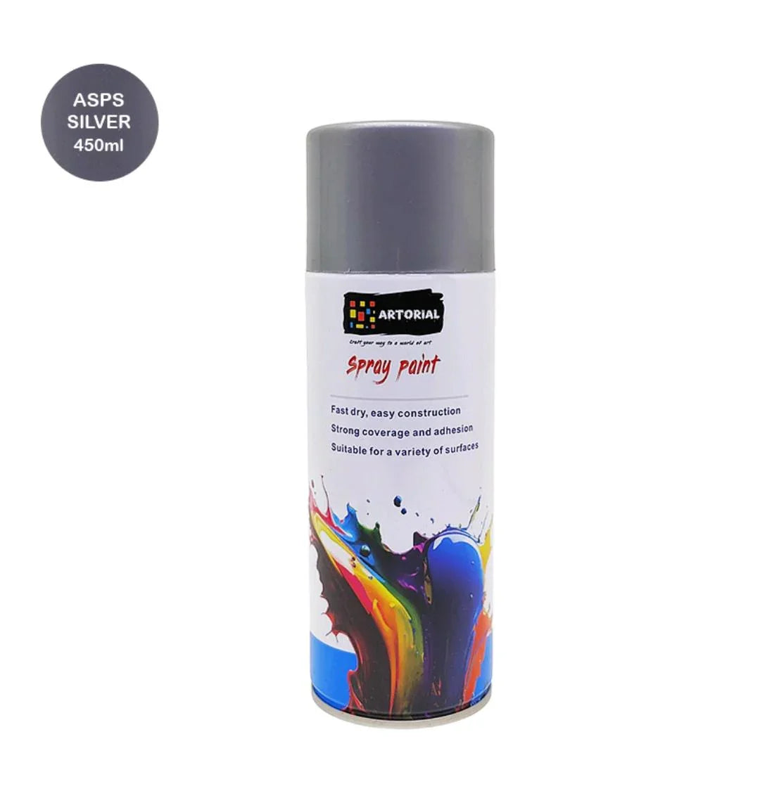 Asps Artorial Spray Paint Silver 450Ml