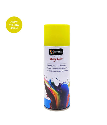 Aspy Artorial Spray Paint Yellow 450Ml