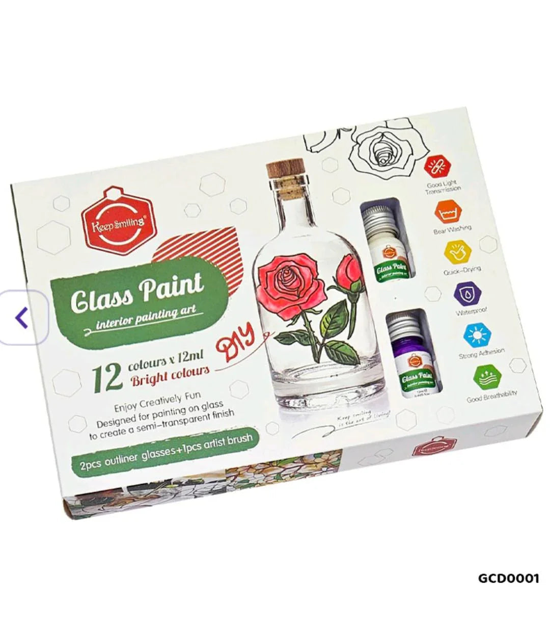 Gcd0001 Glass Paint 12 Color