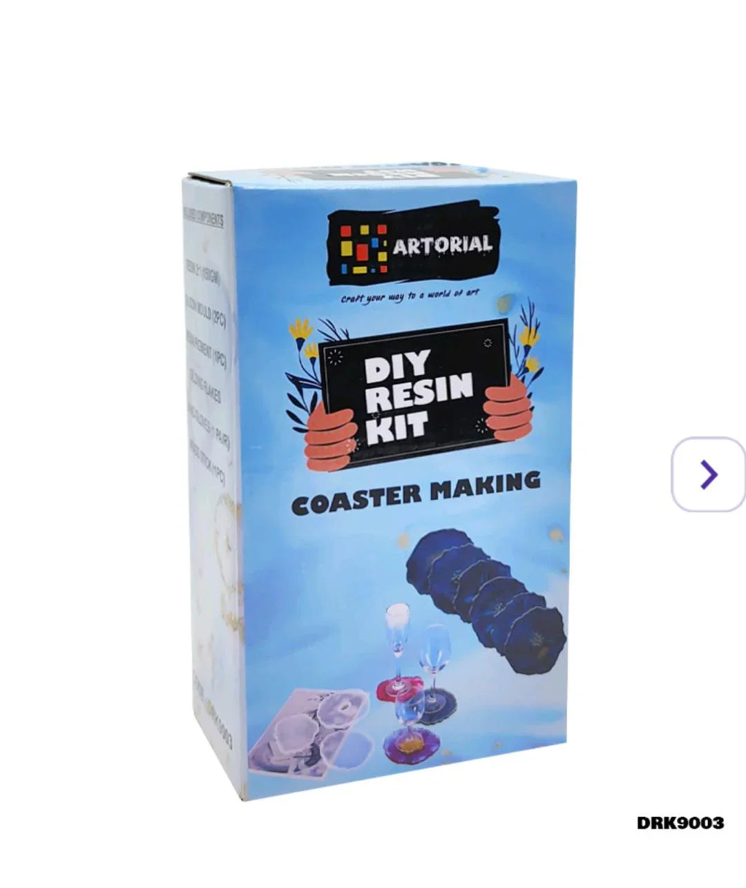 Drk9003 Artorial Coaster  Making Diy Resin Kit