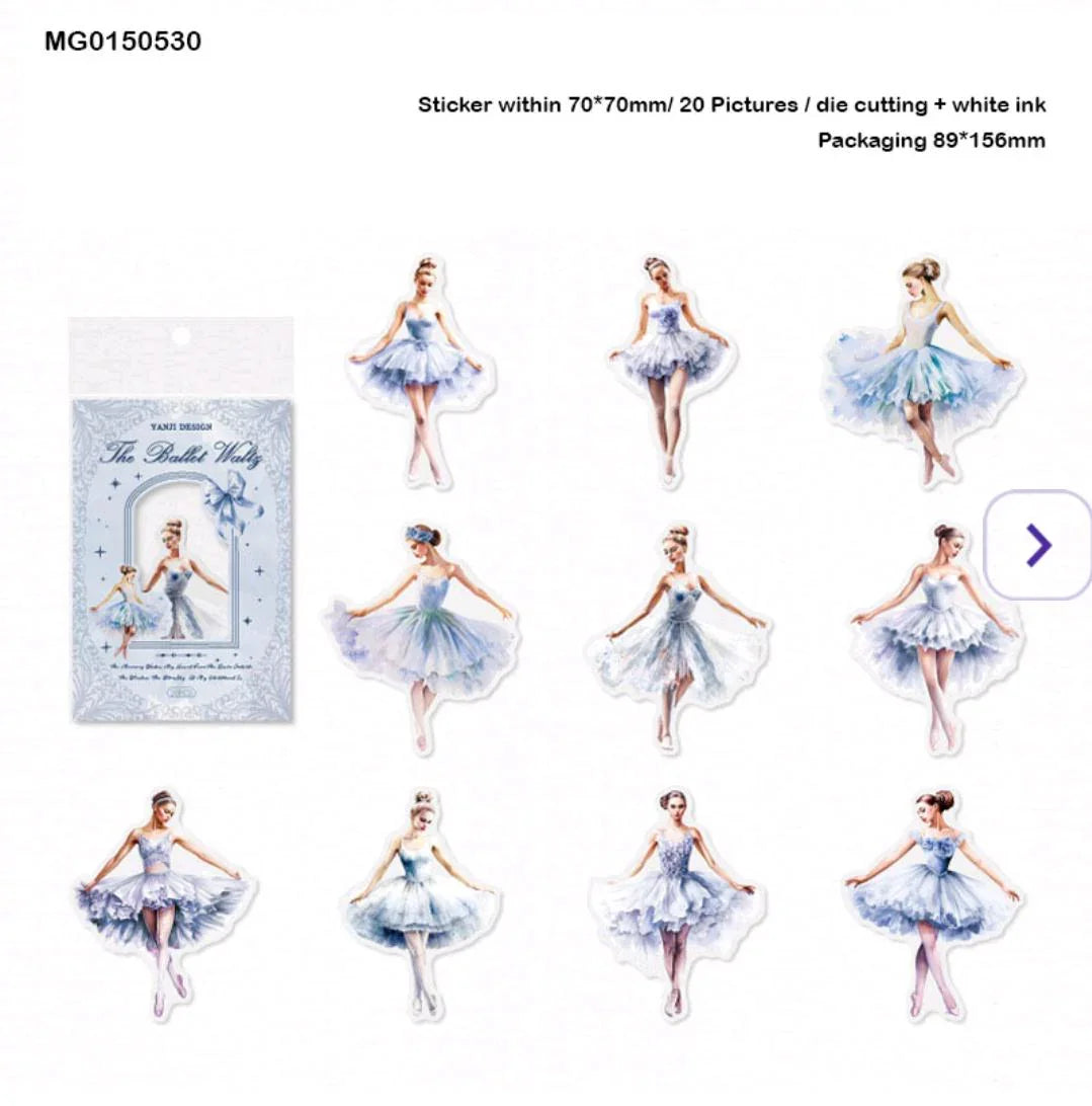 Mg0150530 The Ballet Waltz Deco Sticker 20Pc