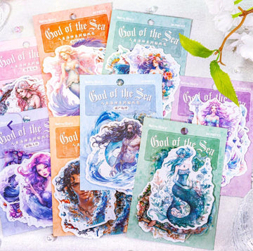 Tzzh079 Mermaid Retro Story Sticker Pack 20Pc