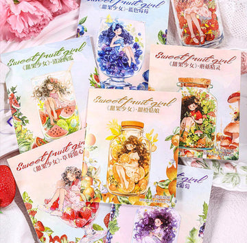 Tgsn001 Sweet Fruit Girl Deco Sticker