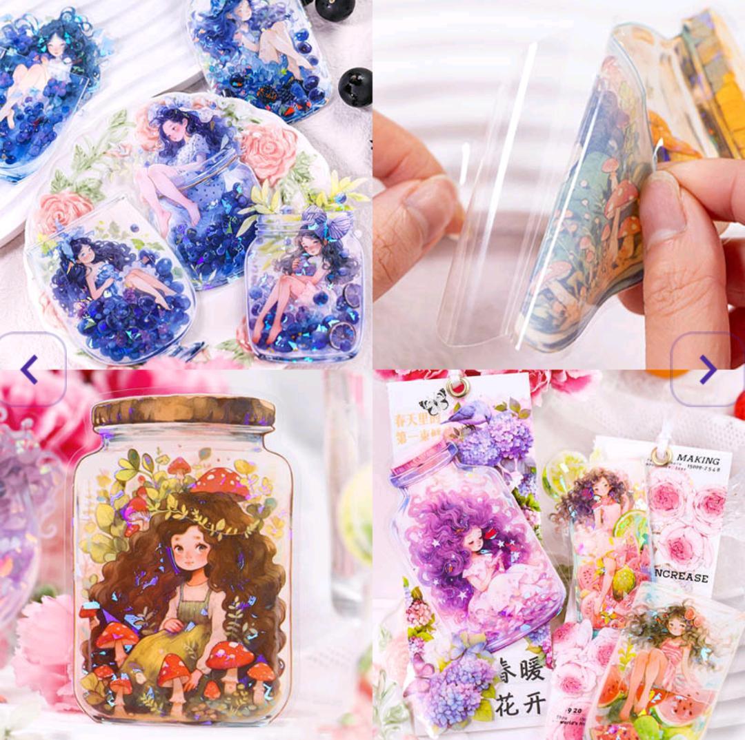 Tgsn001 Sweet Fruit Girl Deco Sticker