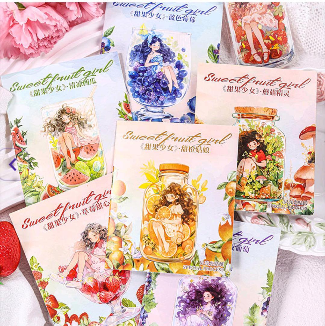 Tgsn002 Sweet Fruit Girl Deco Sticker