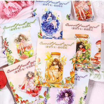 Tgsn002 Sweet Fruit Girl Deco Sticker