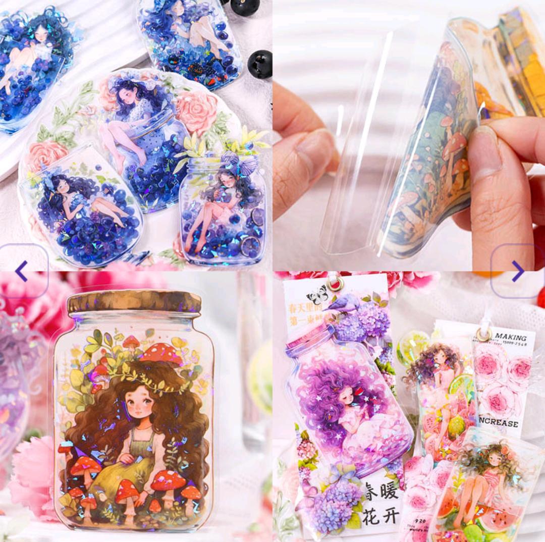 Tgsn002 Sweet Fruit Girl Deco Sticker