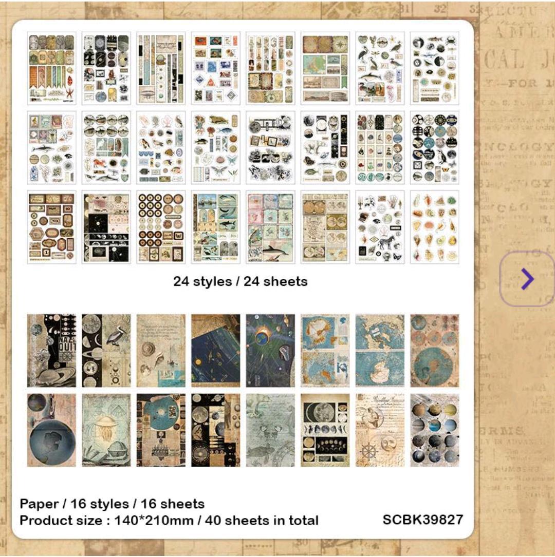 Scbk39827 Paper Cutout & Sticker 40Pc