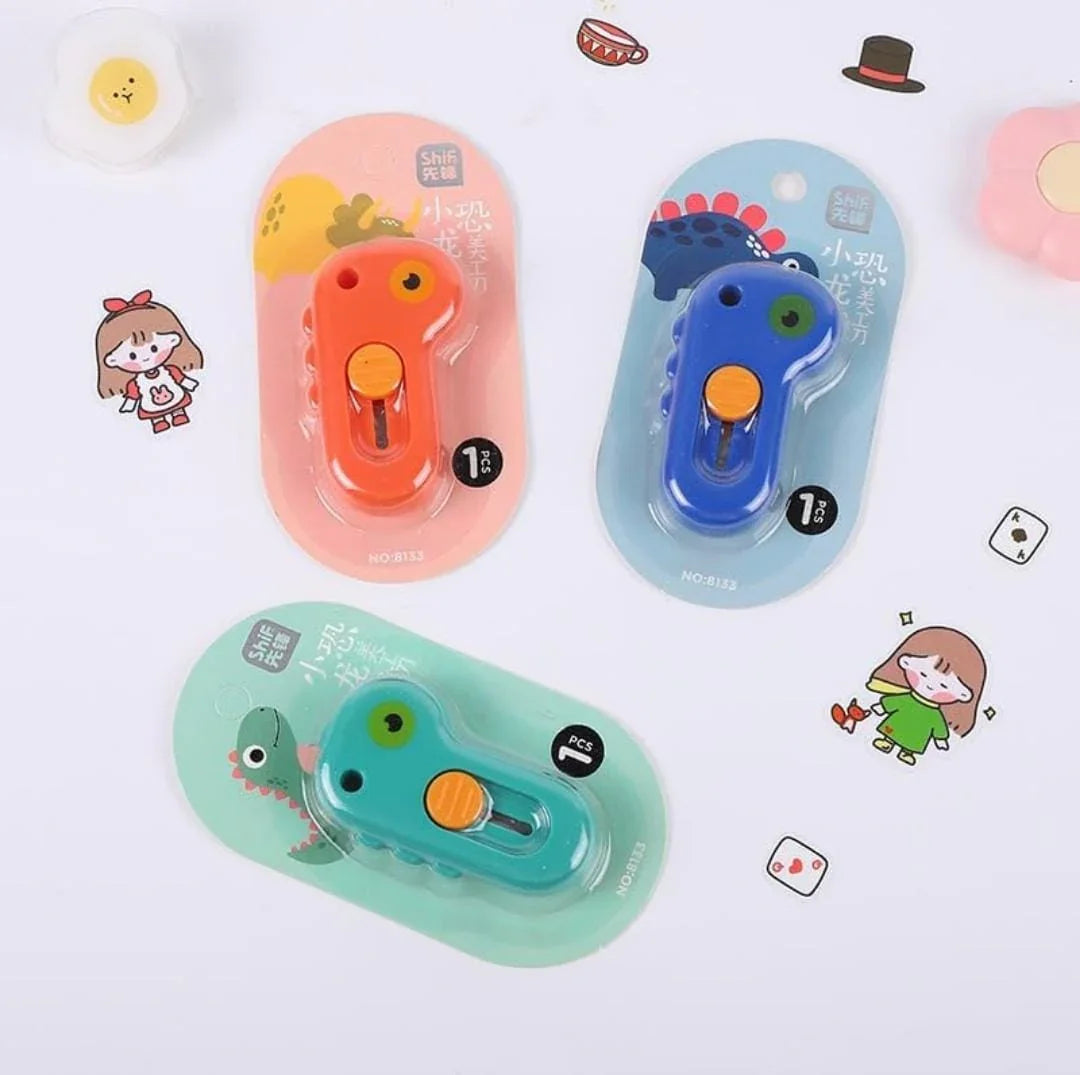 Cute mini  Dino cutter l Pack of 1 cutter l Paper cutter