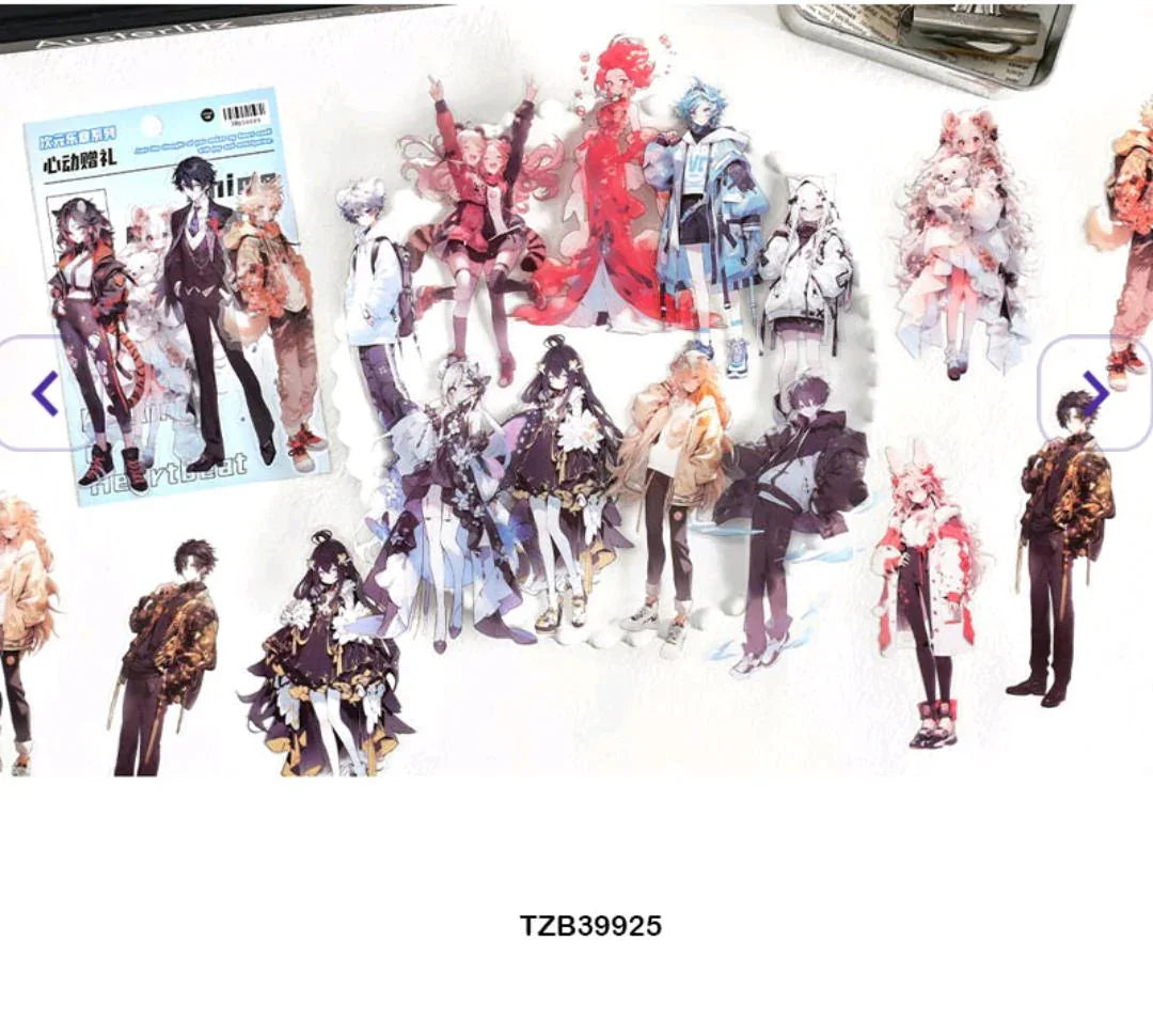 Tzb39925 Anime Character Deco Sticker 30Pc