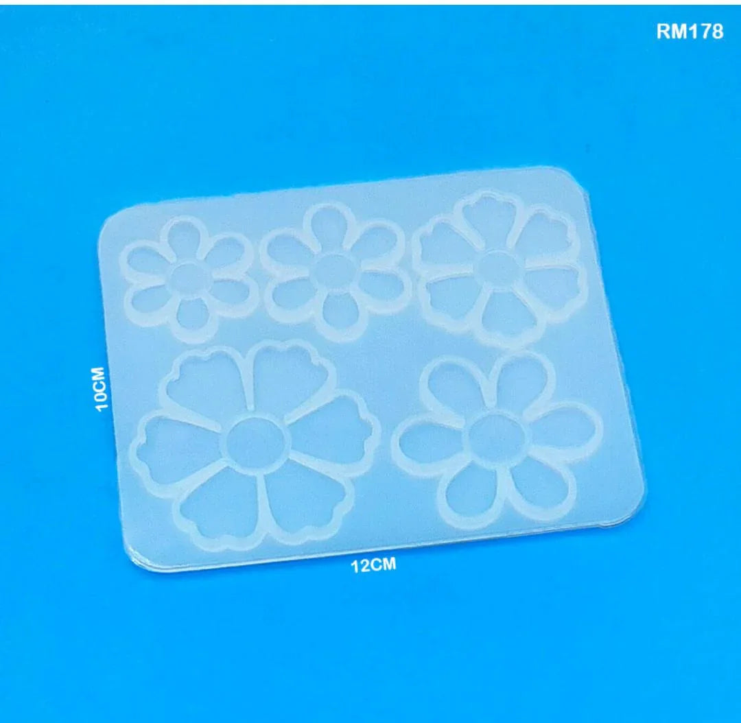 Rm178 Silicone Mold 5 Flower