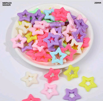 Nbpa20 Craft Beads Plastic 500Gm
