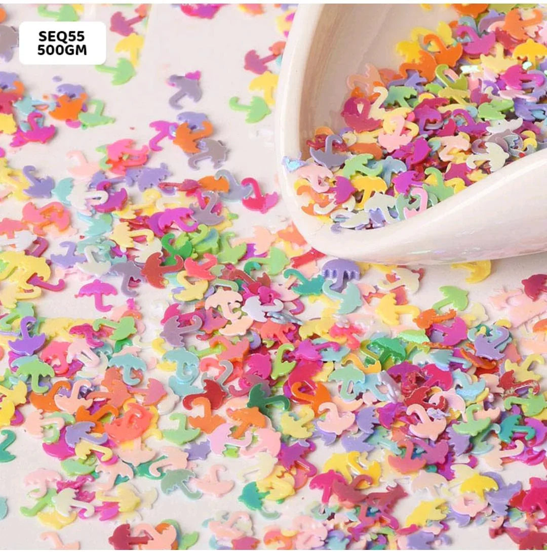 Sequins 500Gm Multi Umbrella 5Mm Seq55