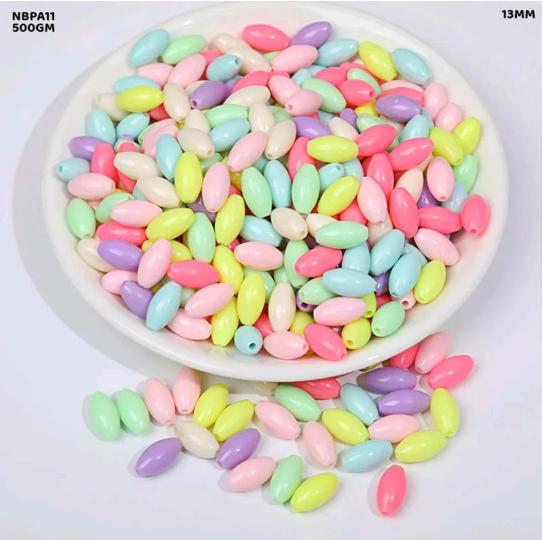 Nbpa11 Craft Beads Plastic 500Gm