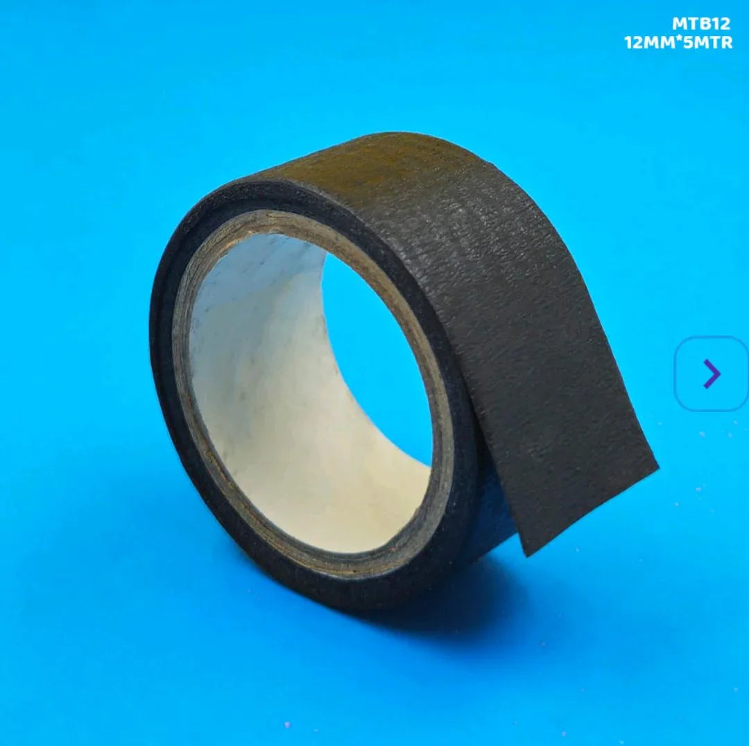 Mtb12 Masking Tape Black 12Mm*5Mtr