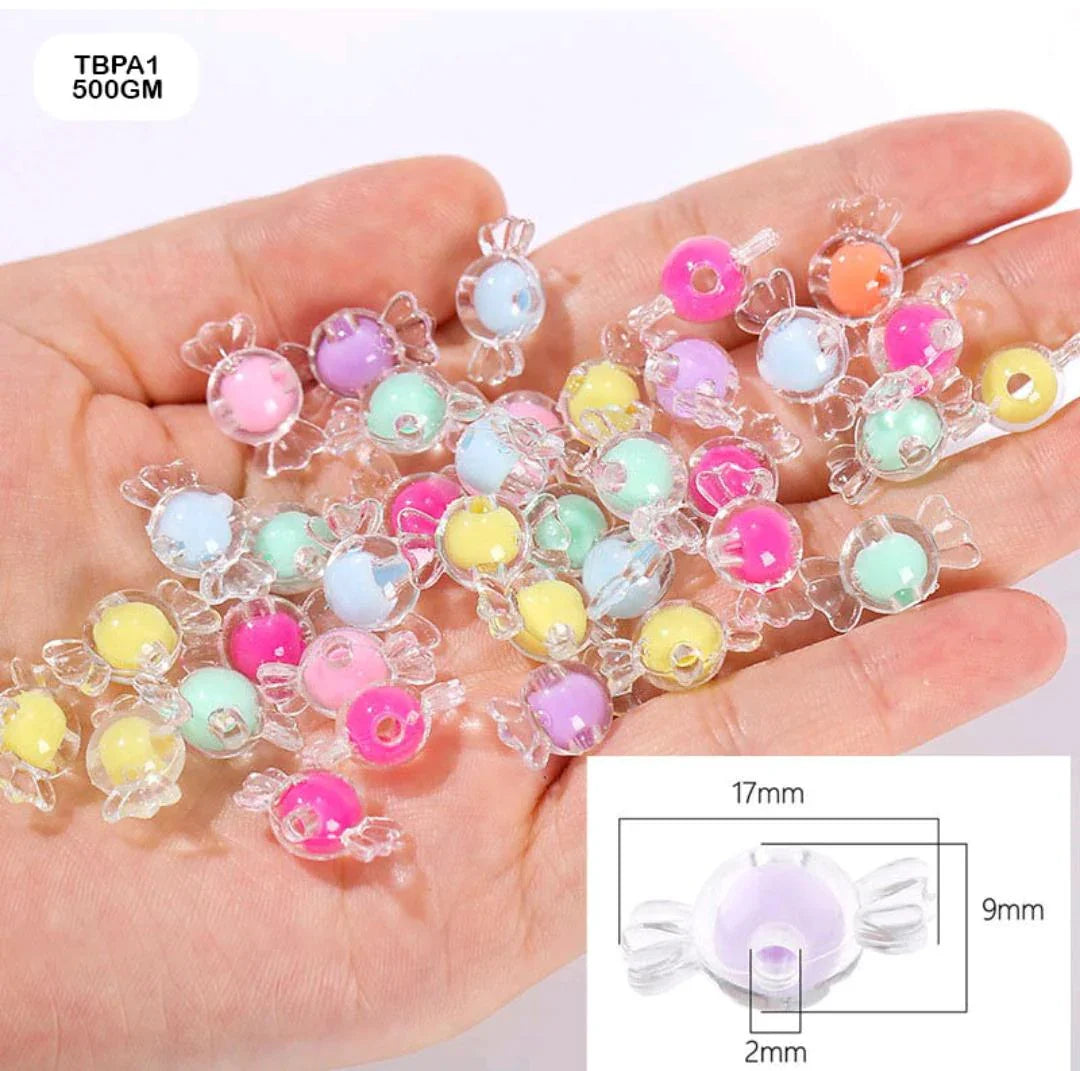 Tbpa1 Craft Beads Plastic 500Gm Tbpa1