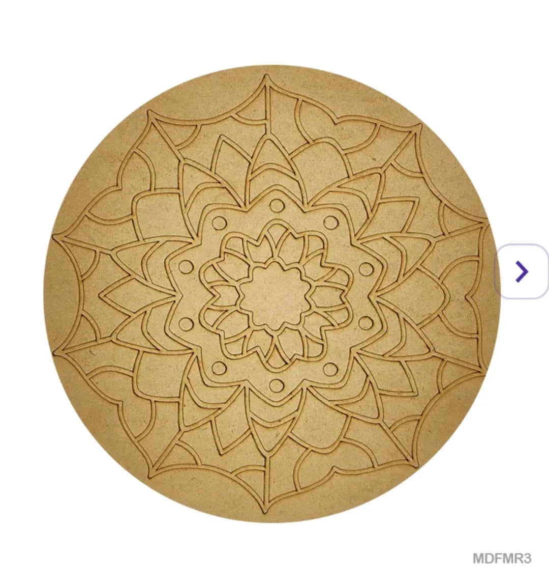 Mdf Cutout Mandala Engrave 3Mm*10Inch (Mdfmr3)