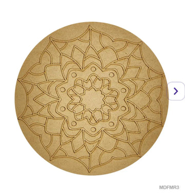 Mdf Cutout Mandala Engrave 3Mm*10Inch (Mdfmr3)